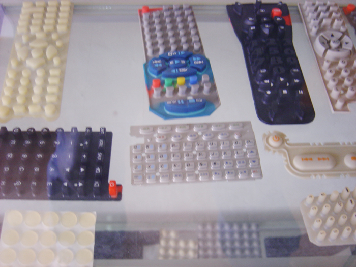 silicone and rubber keypad